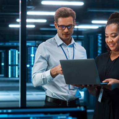 Server Room Teamwork